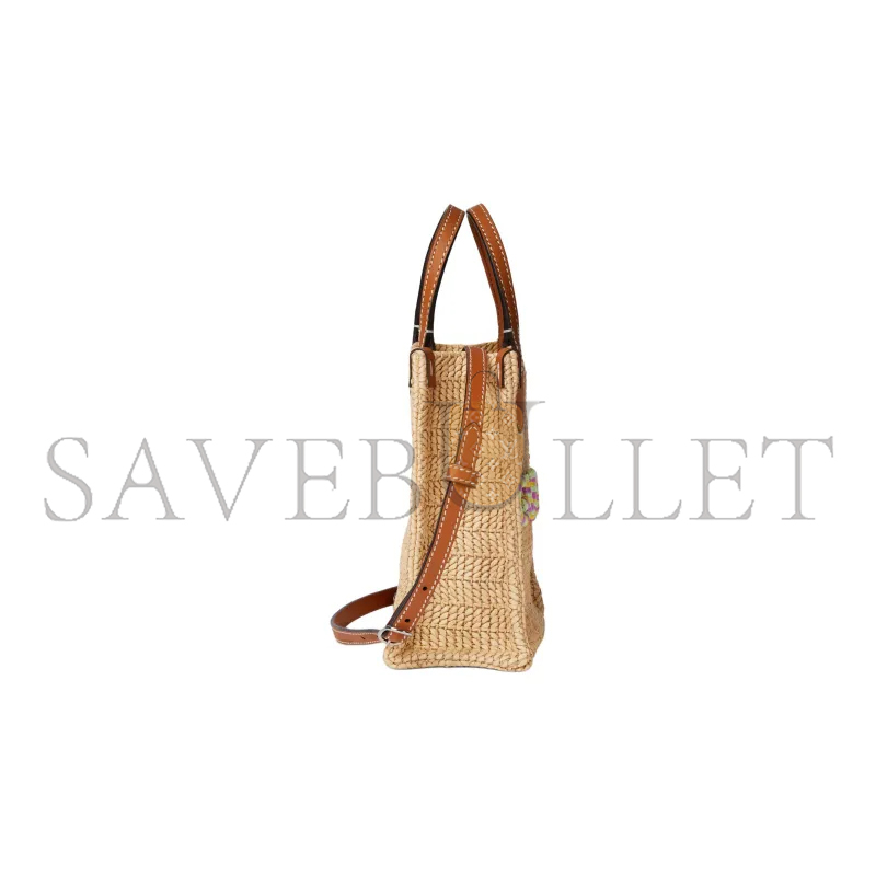 GUCCI MINI RAFFIA BLEND VISCOSE SHOULDER BAG 780083 (18.5*14*8cm)